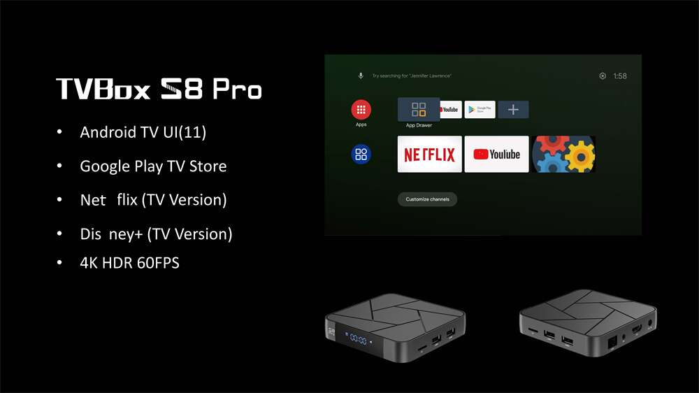 S8 Pro Amlogic S905W2 IPTV box: from China Source Manufacturer